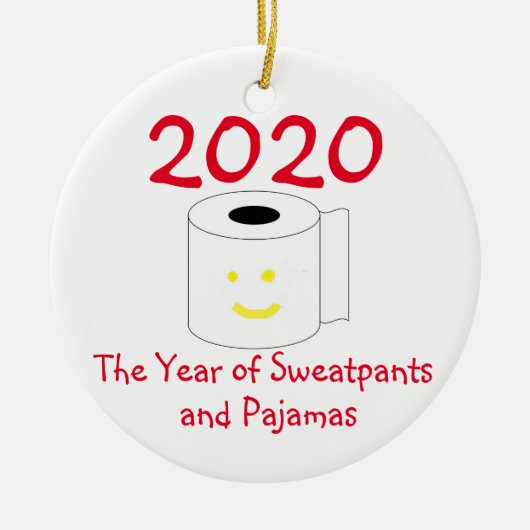 Décoration En Céramique 2020 L'année des pulls et des pyjamas (Devant)