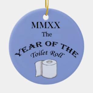 Décoration En Céramique 2020 l'année du rouleau de papier toilette