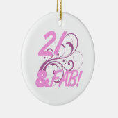 Décoration En Céramique 21 Et Fabuleux anniversaire (Droite)