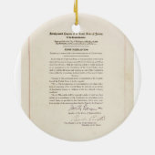 Décoration En Céramique 21ème Interdiction de fin d'amendement (Dos)