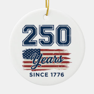 Décoration En Céramique 250 Ans d'Amérique, Semiquincentenaire 1776