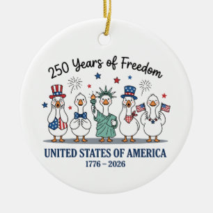 Décoration En Céramique 250e anniversaire de l'indépendance des États-Unis