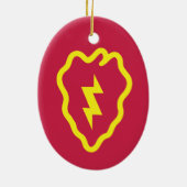 Décoration En Céramique 25e division d'infanterie Noël (Dos)