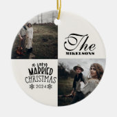 Décoration En Céramique 2 Photos Un Noël Très Marié (Devant)