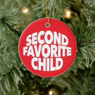 Décoration En Céramique 2ème deuxième enfant préféré numéro un frère et so