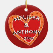 Décoration En Céramique 30e anniversaire ou n'importe quelle année Keepsak (Dos)