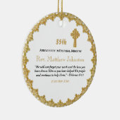 Décoration En Céramique 35e anniversaire d'Ordination Ecriture personnalis (Droite)