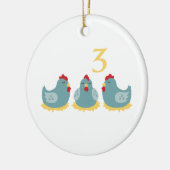 Décoration En Céramique 3 poules françaises (Gauche)