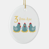 Décoration En Céramique 3 poules françaises (Droite)