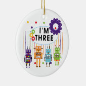 Décoration En Céramique 3èmes T-shirts et cadeaux d'anniversaire de robot (Droite)