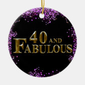 Décoration En Céramique 40e anniversaire (Devant)