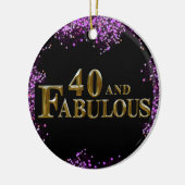 Décoration En Céramique 40e anniversaire (Gauche)