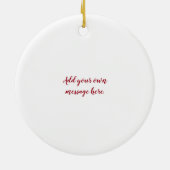 Décoration En Céramique 40e anniversaire de rubis mariage conception de gâ (Dos)