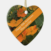 Décoration En Céramique 40e anniversaire Mariage Nasturtium alternative (Droite)