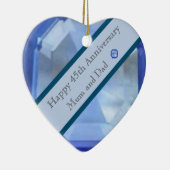 Décoration En Céramique 45e anniversaire du Mariage Sapphire (Droite)