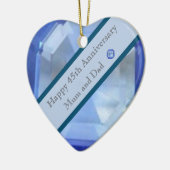 Décoration En Céramique 45e anniversaire du Mariage Sapphire (Gauche)