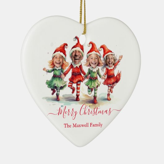 Décoration En Céramique 4 Photos elfes de Noël (Droite)
