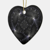 Décoration En Céramique 50 Nuances De Gris - Art Fractal (Gauche)