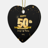 Décoration En Céramique 50e anniversaire de Mariage Parties scintillant Go (Gauche)