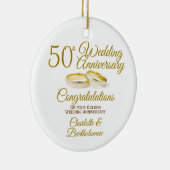 Décoration En Céramique 50e anniversaire du Mariage (Droite)