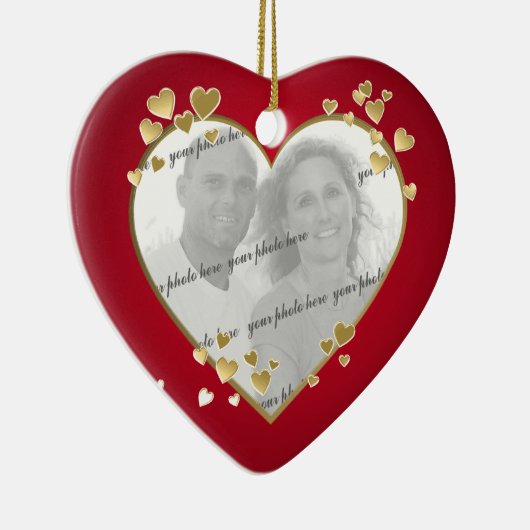 Décoration En Céramique 50e anniversaire Heart Photo Keepsaké (Droite)