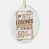 Décoration En Céramique 50e anniversaire idées cadeaux pour hommes et femm (Droite)