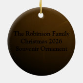 Décoration En Céramique 50e anniversaire | Script Gold (Dos)