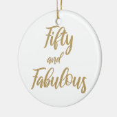 Décoration En Céramique 50e Humour d'anniversaire (Gauche)