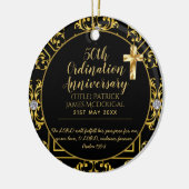 Décoration En Céramique 50e PRIEST Cabinet Anniversary Personalized (Gauche)