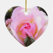 Décoration En Céramique 53e anniversaire du Mariage Rose rose (Dos)