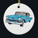Décoration En Céramique 56 Chevrolet Belair<br><div class="desc">Un numériquement a créé la couleur pleine forme Freeform Stainglass Suncatcher image d'un magnifique voyage. Les couleurs principales sont le blanc stock et le Spectrum System 96 23374SF Turquoise Blue Opaque</div>