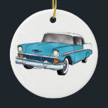 Décoration En Céramique 56 Chevrolet Belair<br><div class="desc">Un numériquement a créé la couleur pleine forme Freeform Stainglass Suncatcher image d'un magnifique voyage. Les couleurs principales sont le blanc stock et le Spectrum System 96 23374SF Turquoise Blue Opaque</div>