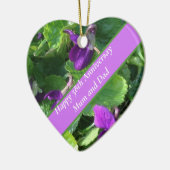 Décoration En Céramique 58e anniversaire du Mariage (Gauche)