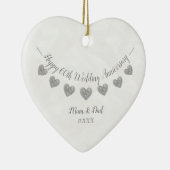 Décoration En Céramique 60e anniversaire du Mariage Diamond maman & papa (Droite)