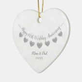 Décoration En Céramique 60e anniversaire du Mariage Diamond maman & papa (Gauche)