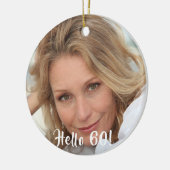 Décoration En Céramique 60e anniversaire photo bonjour 60 (Gauche)