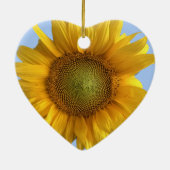 Décoration En Céramique 64e anniversaire Tournesol Coeur en forme (Dos)