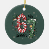 Décoration En Céramique 67 Christmas Lights Six Seven Holiday Funny Meme (Devant)