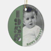 Décoration En Céramique 70e anniversaire cadeau Né en 1955 (Gauche)