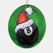 Décoration En Céramique 8 Ball Noël Vert (Gauche)