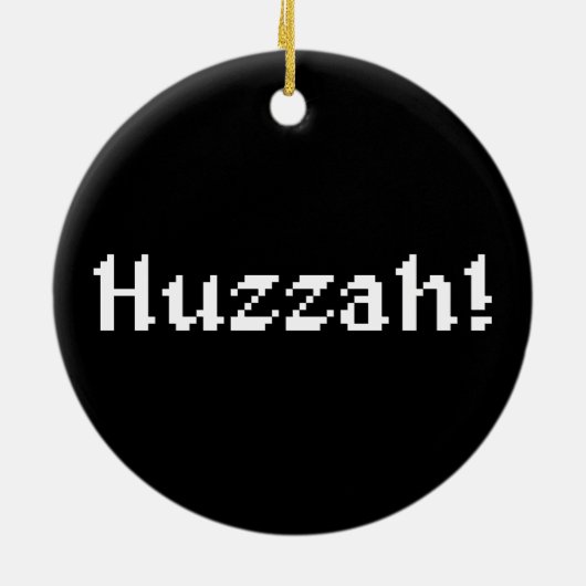 Décoration En Céramique 8 Bits Huzzah ! (Dos)