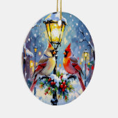 Décoration En Céramique A Cardinal Christmas Photo Template Personalized (Droite)