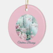 Décoration En Céramique A Gentle Light – Pastel Christmas Card (Gauche)