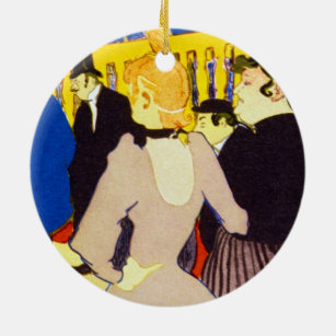 Décoration En Céramique A la discothèque de Toulouse Lautrec, Art Vintage