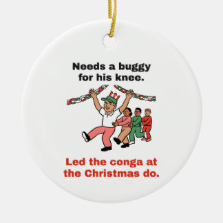 Décoration En Céramique A mené la Conga à la soirée de Noël : Golf drôle