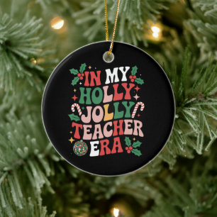 Décoration En Céramique À mon époque de professeur de Noël joyeux et de vi