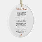 Décoration En Céramique À qui poème de chaussures (Droite)