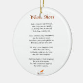 Décoration En Céramique À qui poème de chaussures (Gauche)