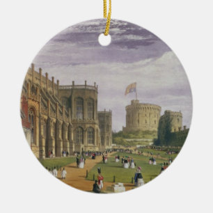 Décoration En Céramique Abaissez la salle avec une vue de la chapelle et