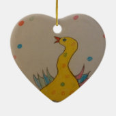 Décoration En Céramique #ABC Art par les enfants, Canard de Pâques (Dos)